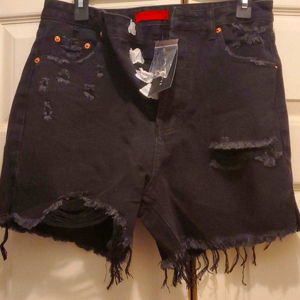 BNWT Signature 8 Black Denim HW Shorts